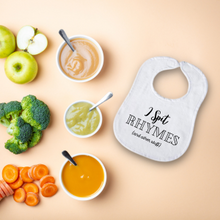 Load image into Gallery viewer, "I Spit Rhymes" Baby Bib