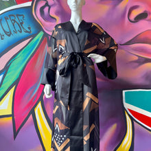 Load image into Gallery viewer, Ankara Chiffon Robe/Cover Up
