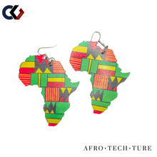 Load image into Gallery viewer, Africa Shaped Earrings