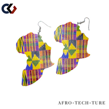 Load image into Gallery viewer, Africa Shaped Earrings