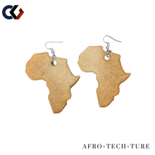 Load image into Gallery viewer, Africa Shaped Earrings