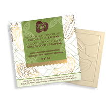 Load image into Gallery viewer, Vegan White Chocolate Bar — Coconut &amp; Baobab

