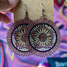 Load image into Gallery viewer, African Maasai Beaded Circle Earrings
