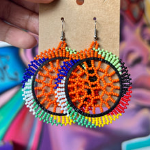 Load image into Gallery viewer, African Maasai Beaded Circle Earrings
