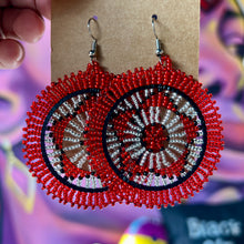 Load image into Gallery viewer, African Maasai Beaded Circle Earrings
