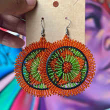 Load image into Gallery viewer, African Maasai Beaded Circle Earrings
