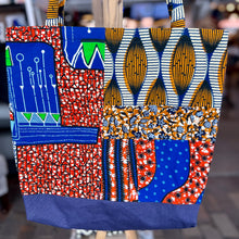 Load image into Gallery viewer, Eco-friendly African Print Tote Bag
