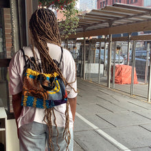 Load image into Gallery viewer, African Print Drawstring Backpack
