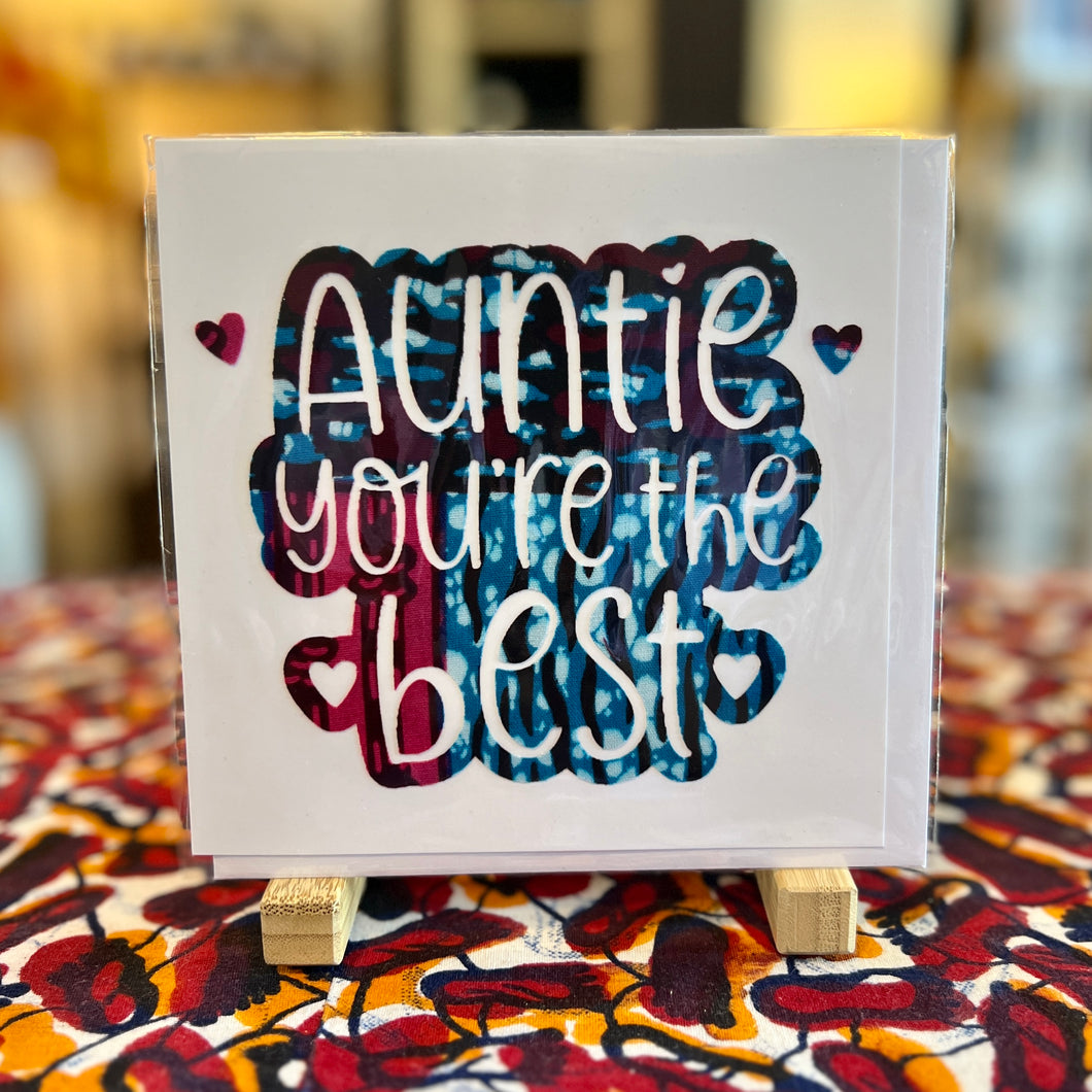“Auntie, You’re the Best” Greeting Card