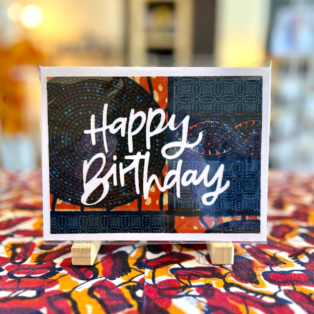 Happy Birthday Fabric Cut-Out Card