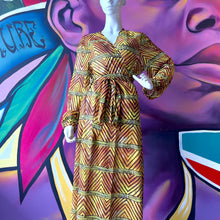 Load image into Gallery viewer, Ankara Chiffon Robe/Cover Up
