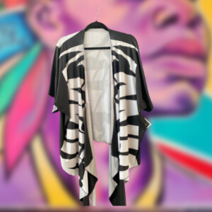 Stacey Martin Black & White Cardigan
