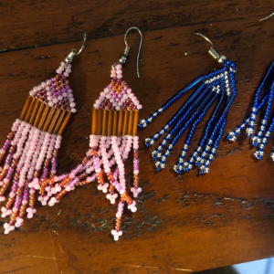 Zulu Chandelier Beaded Earrings