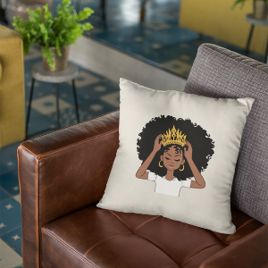 Fix Your Crown Throw Pillow
