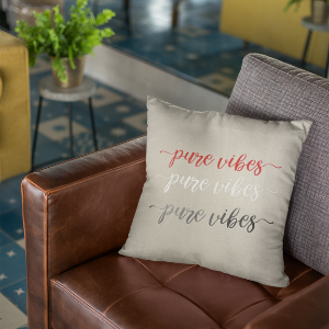 Pure Vibes Throw Pillow
