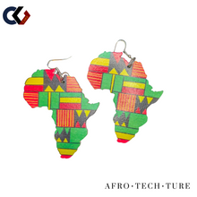 Load image into Gallery viewer, Africa Shaped Earrings
