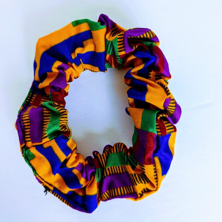 African Print Scrunchies