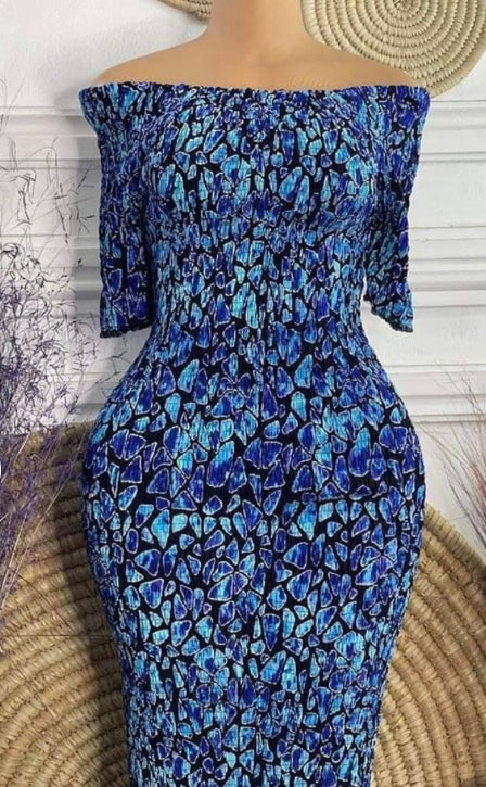 Ankara Bodycon/Stretch Tribal Dress