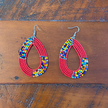 Load image into Gallery viewer, Beaded Maasai &amp; Zulu Style Earrings
