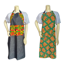Load image into Gallery viewer, Reversible African Print Apron

