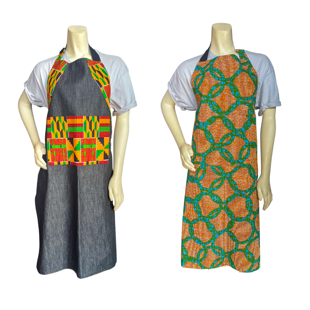 Reversible African Print Apron