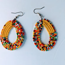 Load image into Gallery viewer, Beaded Maasai &amp; Zulu Style Earrings
