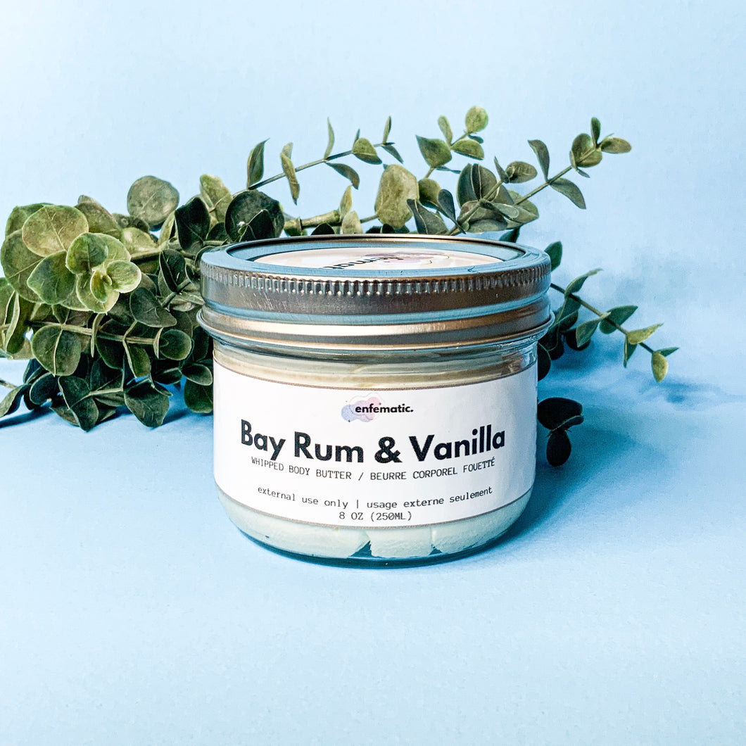 Bay Rum & Vanilla Whipped Body Butter (4oz | 125mL)