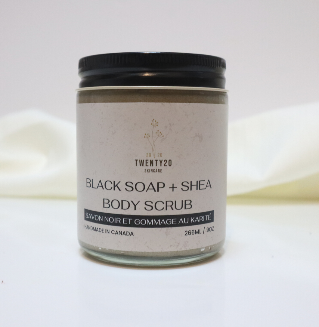 Black Soap + Shea Body Scrub