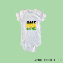 Load image into Gallery viewer, “One Love” Baby Onesie
