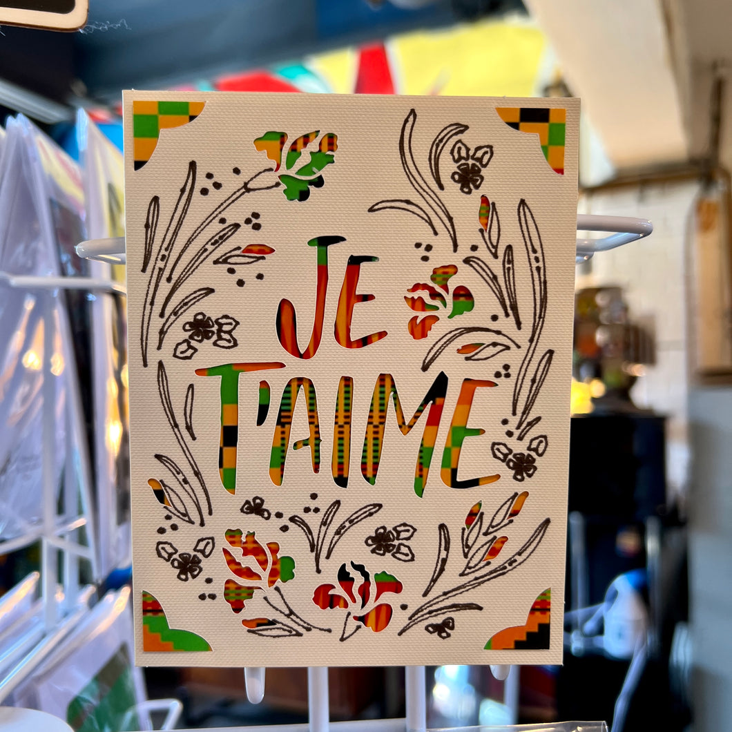Je t'Aime Greeting Card